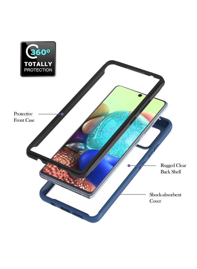 erorex Case For Samsung Galaxy A71 5G Starry Sky Solid Color Series Shockproof PC + TPU Protective Case with Ring Holder & Magnetic Function - Image 3