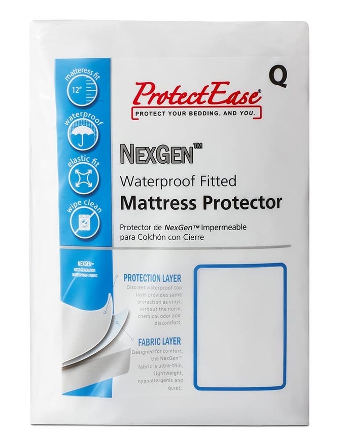 NEXGEN WATERPROOF FITTED MATTRESS COVER QUEEN WHITE