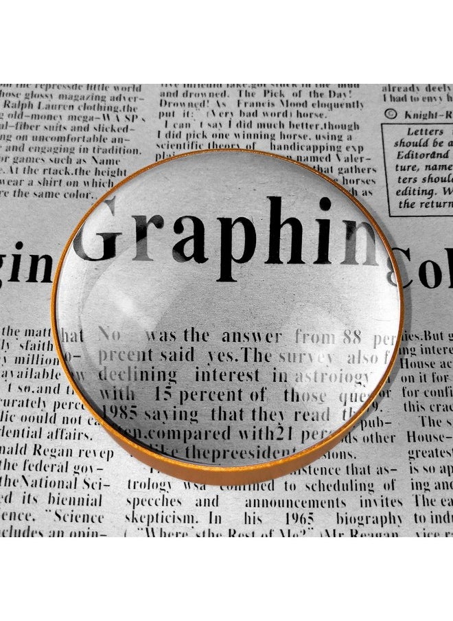 Beileshi 6X Paperweight Mirror Round Shape Hd Magnifying Magnifying Glass Dome Genuine Glass Paperweight Map Magnifying Glass And Reading Aid (No Handle)  - Image 3