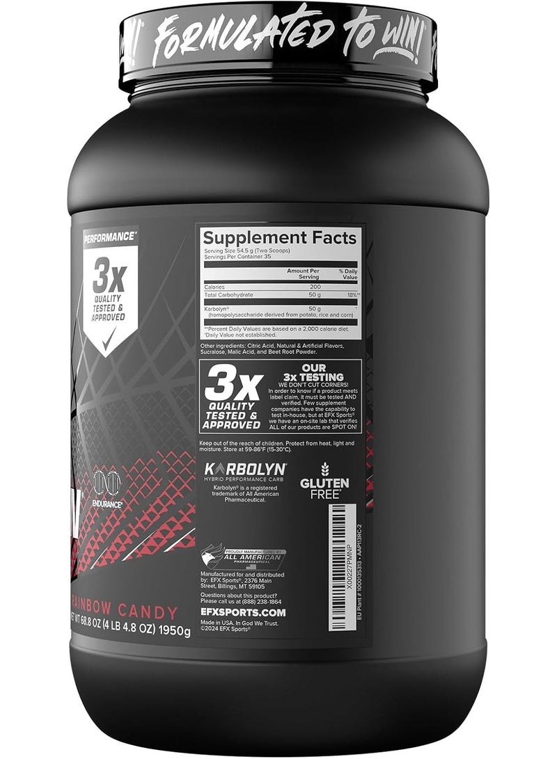 EFX Sports Karbolyn Fuel Rainbow Candy 4.4lb - Advanced Carbohydrate Performance Formula - Image 2