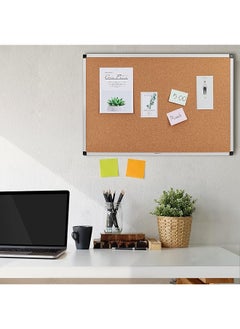 Aluminum Frame Cork Notice Rectangular Board 90Cm X 60Cm Silver - pzsku/Z4D162497951A3467D024Z/45/_/1740916199/e37794d1-0c93-4fae-a989-2e6048255eaa