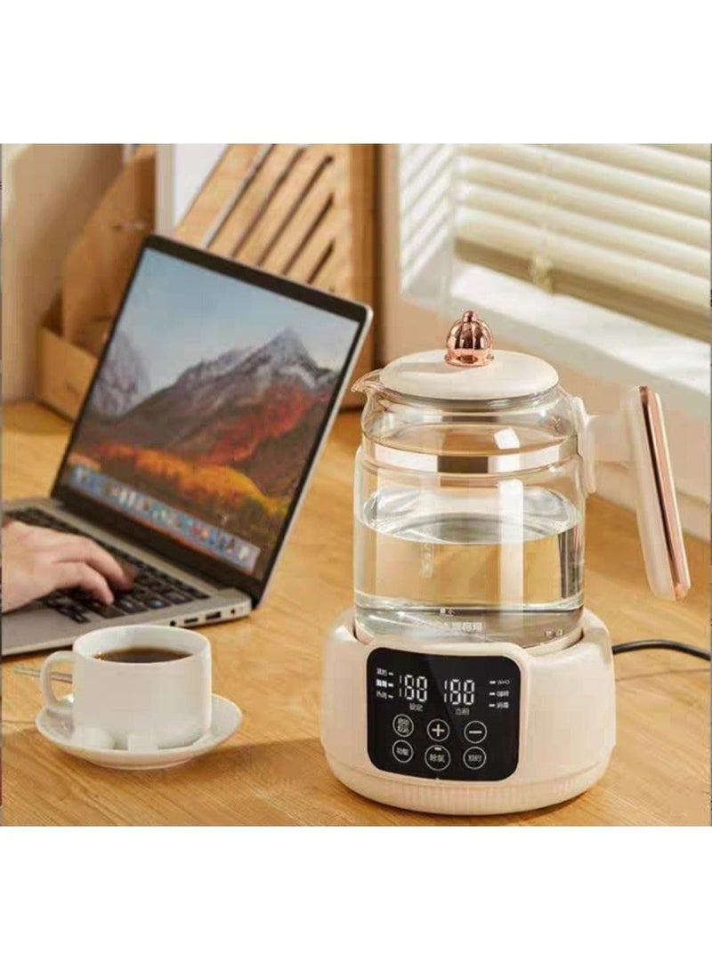 Premium Glass Electric Kettle with Digital Temperature Display – 1. 5 L Fast Boil Water Kettle for Tea & Coffee, Precise Temperature Control, Safe & Stylish Kitchen Essential Can be used for maintance the tea hot by temp controller - Image 1
