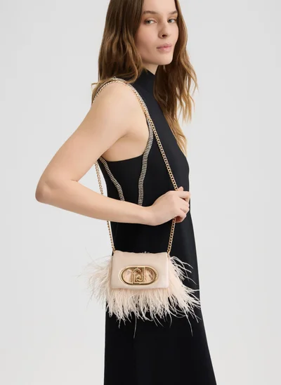 Liu Jo LaPuffy bag with feathered detailing