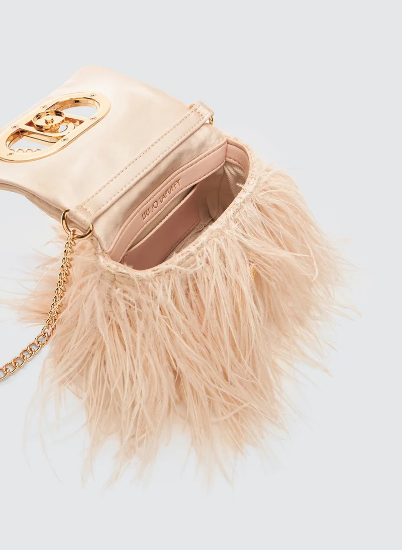 Liu Jo LaPuffy bag with feathered detailing