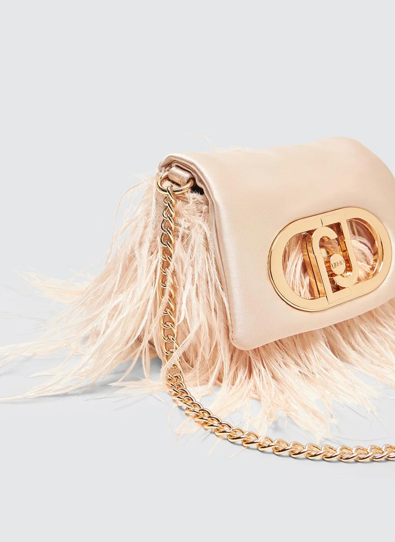 Liu Jo LaPuffy bag with feathered detailing
