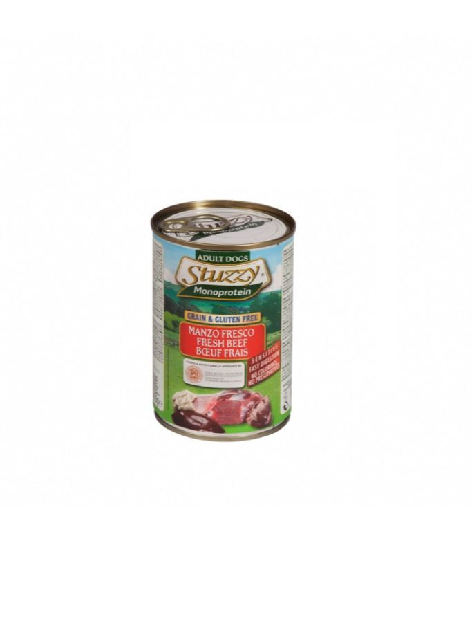 Monoprotein Fresh Beef Adult Dog Wet Food 400G