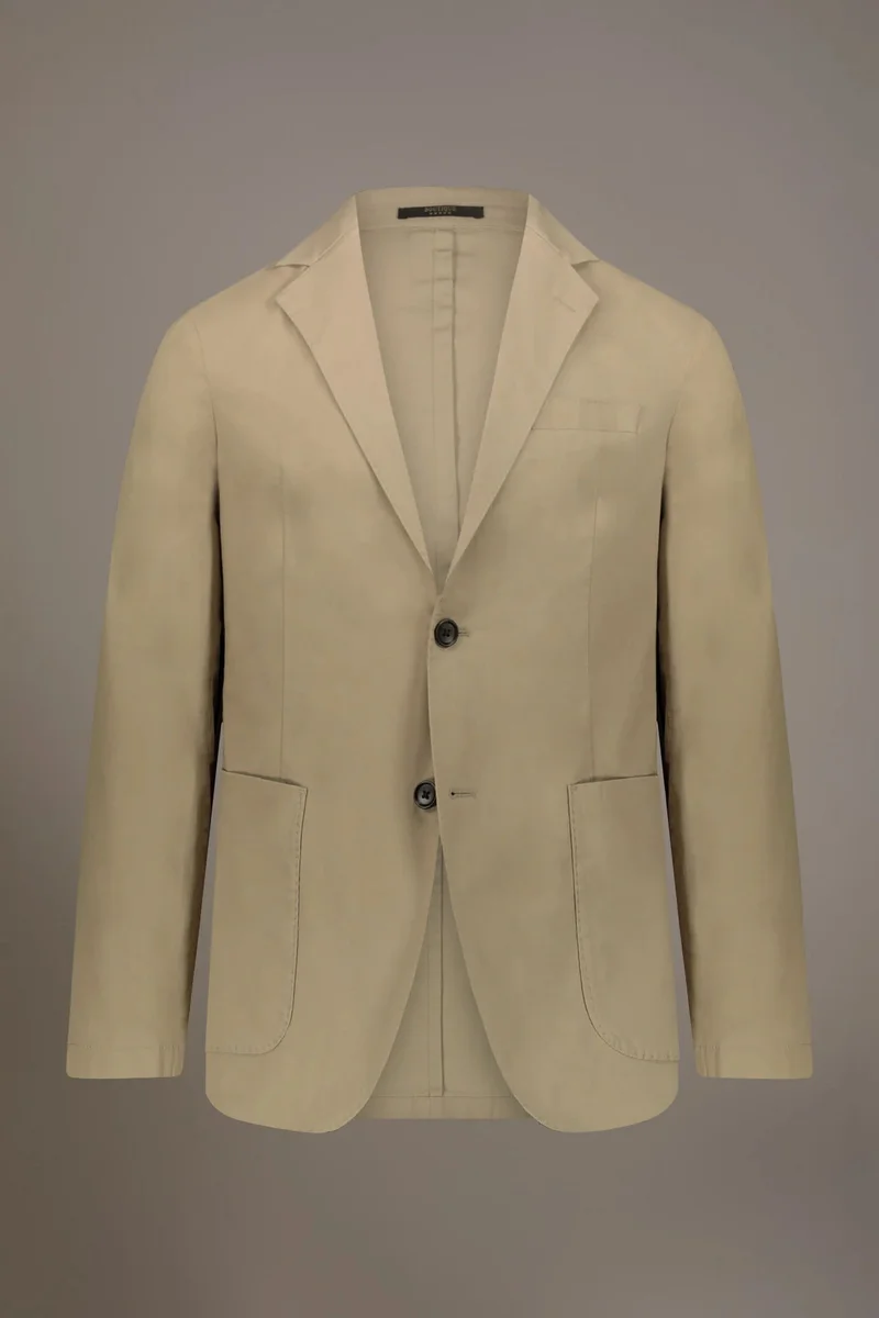 Doppelganger Single breasted cotton washed effect - Beige