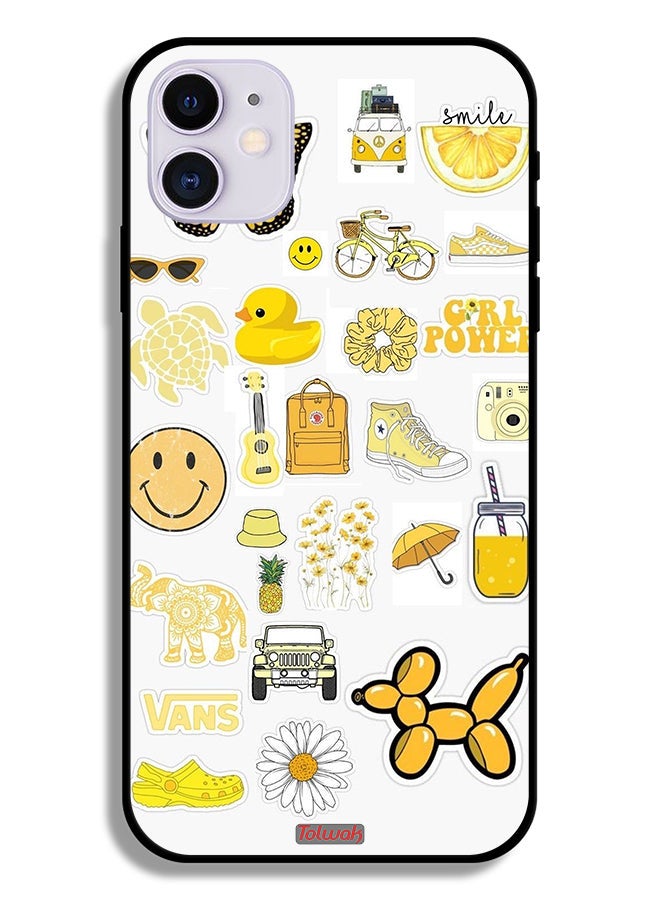 Tolwak Apple iPhone 11 Protective Case Girly Tags - Image 1