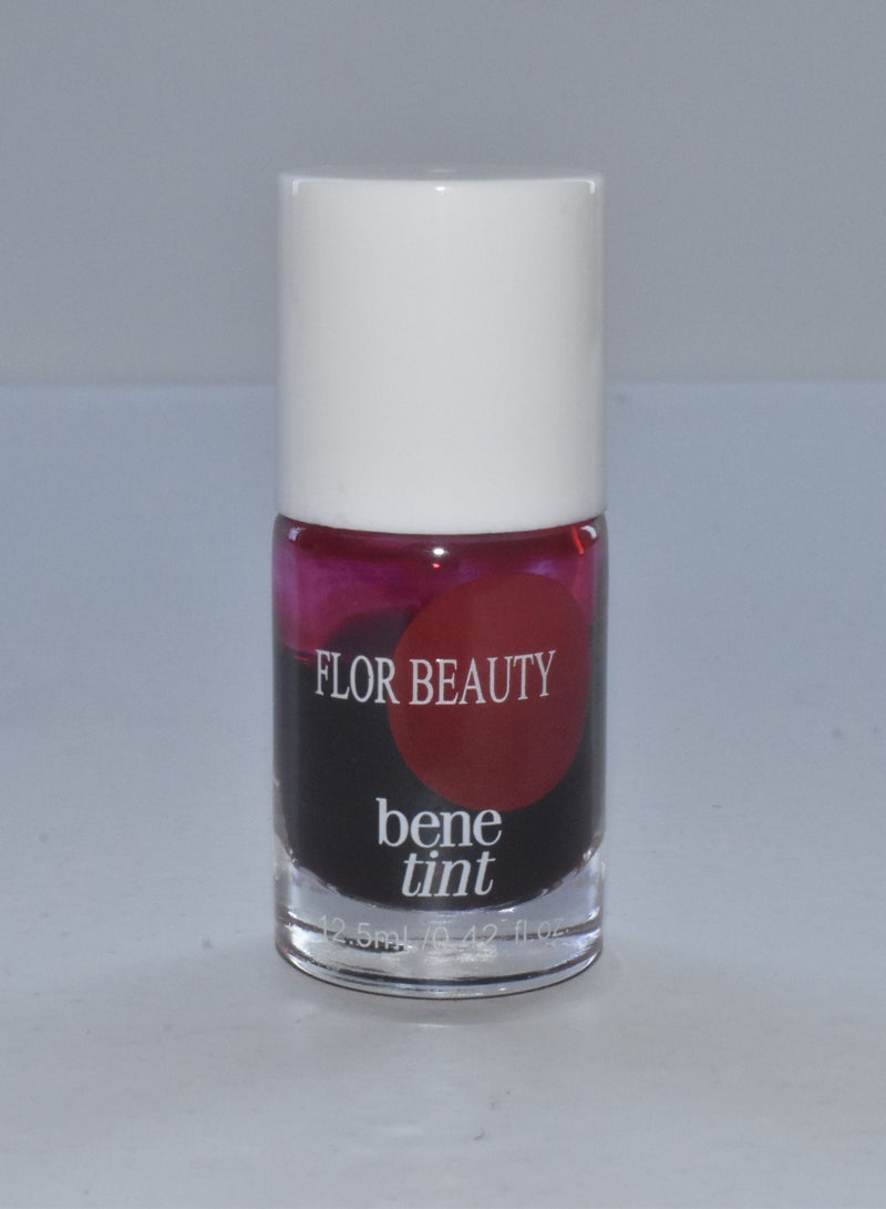 FLOR BEAUTY 2 Pieces Benetint Lip And Cheek Stain Red - Image 2