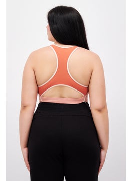 Reebok Women Padded Plain Sport Bra, Light Pink  - Image 4