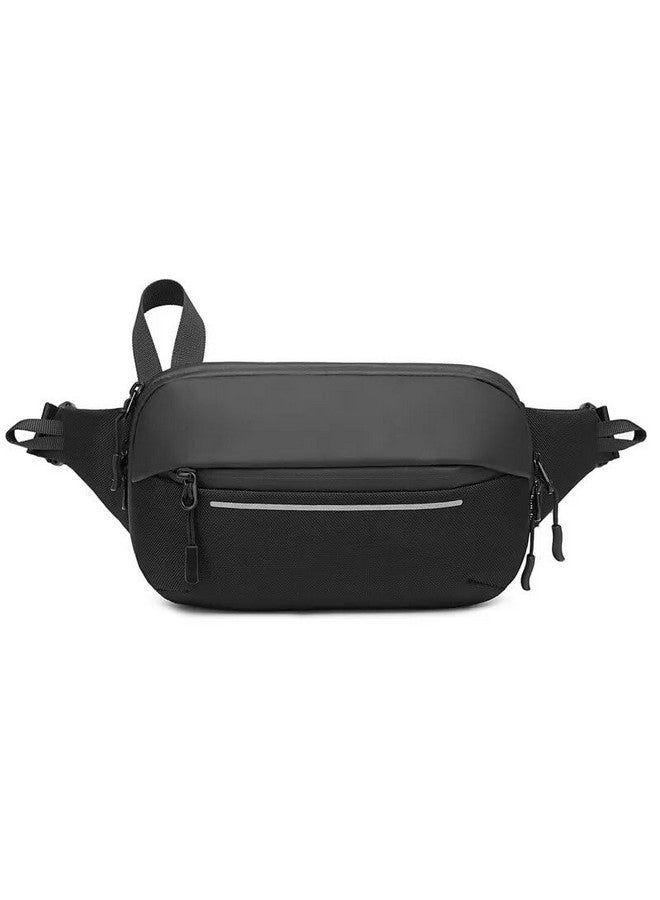 Aepigo Waist Bags Pack Travel Handy Hiking Zip Pouch Document Money Phone Belt Sport Bag for Men and Women and Adult (Black) - Image 4