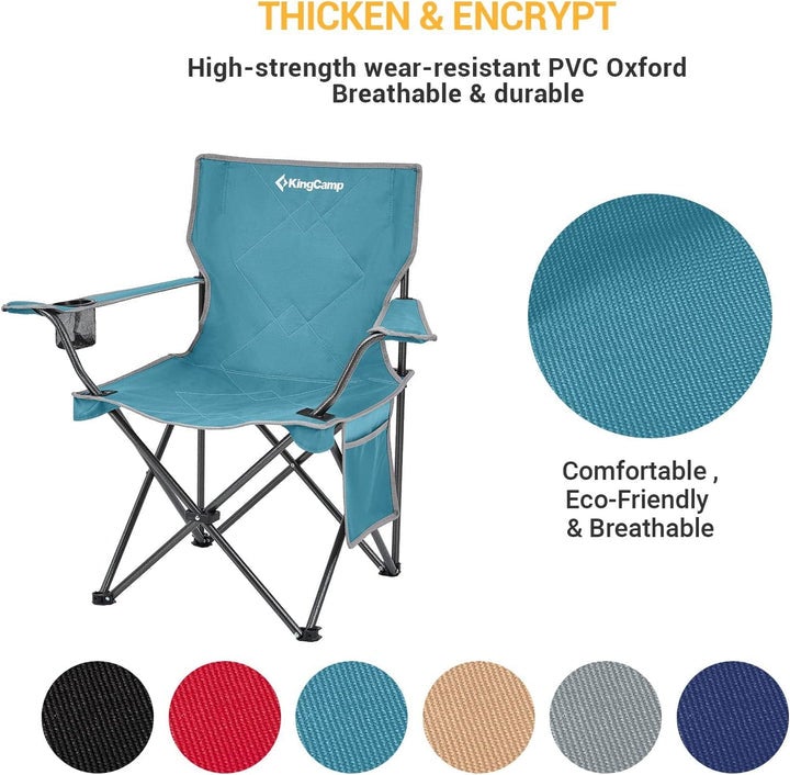 KingCamp LOTUS B10 2 Pack Folding Camping Chairs - Image 2