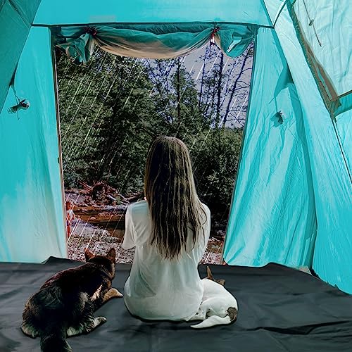 Alytree Camping Tent Footprint - 86'' x 74'', Waterproof Ground Sheet Mat for Tent - Ultralight Tarp for Hiking, Backpacking, and Beach Use - Image 5