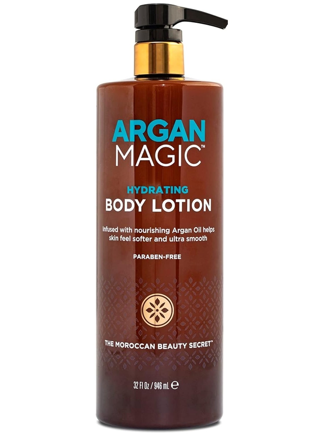 ARGAN MAGIC - Argan Magic Hydrating Body Lotion with Argan Oil  Shea Butter for Dry Skin  Nourishes Skin Restores Moisture Smooths  Softens  NonGreasy Formula  Paraben Free 32 oz - Image 1
