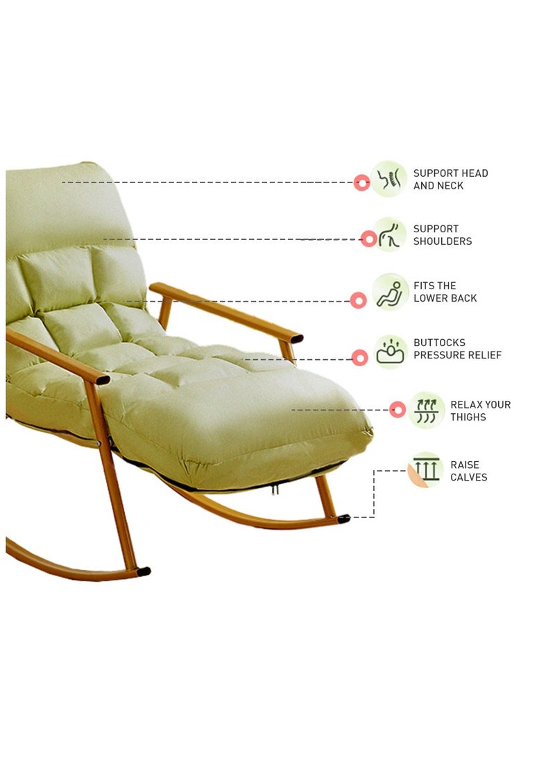 Rocking Chair, Modern Accent Rocker Armchair with Reclining Positions and Side Pocket, Upholstered High Back Rocking Chair for Nursery, Living Room and Bedroom - pzsku/Z4D168A9211ED3CF6D398Z/45/_/1701308752/6dc3e7e3-ae63-4d68-a636-f317f79b8dd6