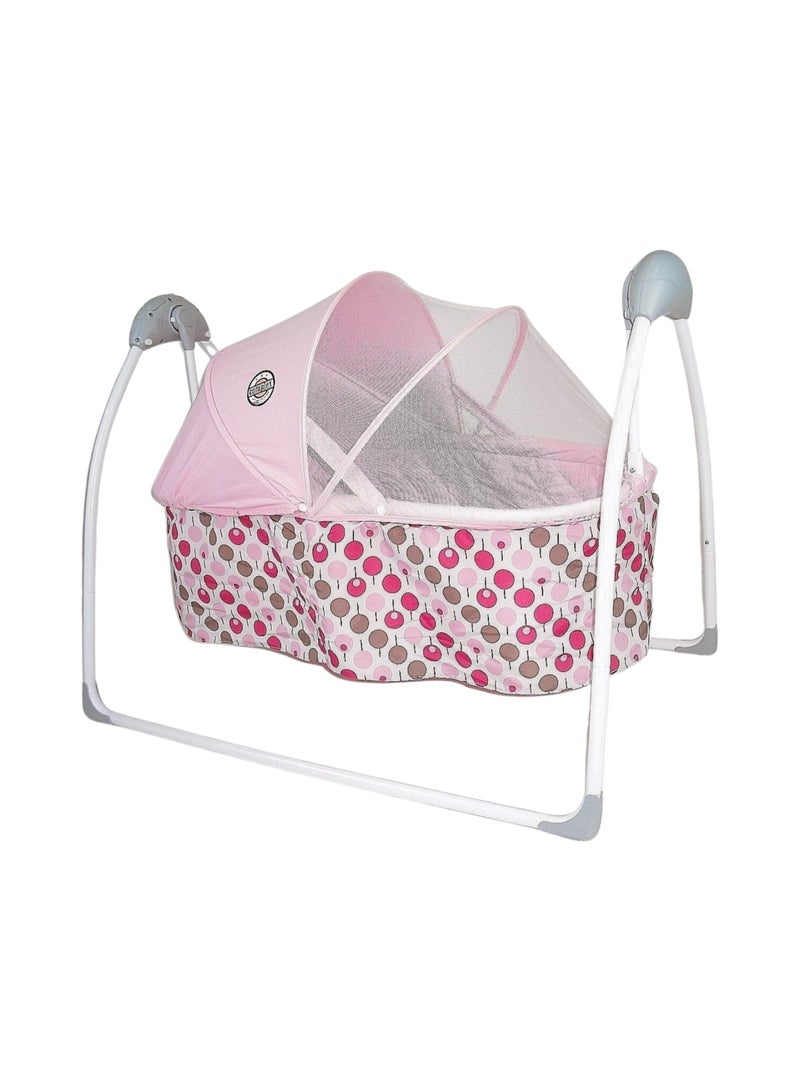 مهد أرجوحة للأطفال حديثي الولادة مع ناموسية