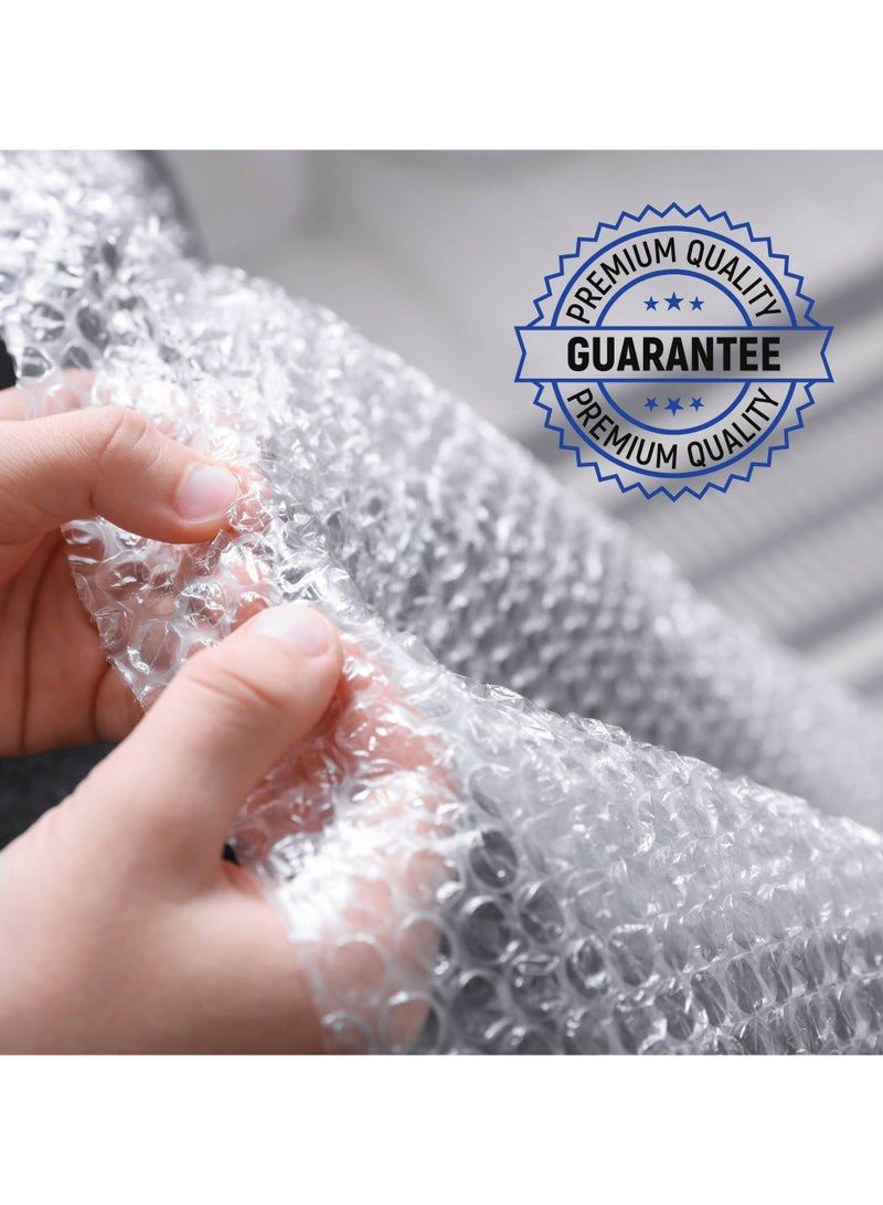 لفافة غلاف الفقاعات، تغليف واقٍ شديد التحمل للشحن والنقل والتخزين - لفة غلاف الفقاعات بطول 100 ياردة (حوالي 80 مترًا). - Image 3