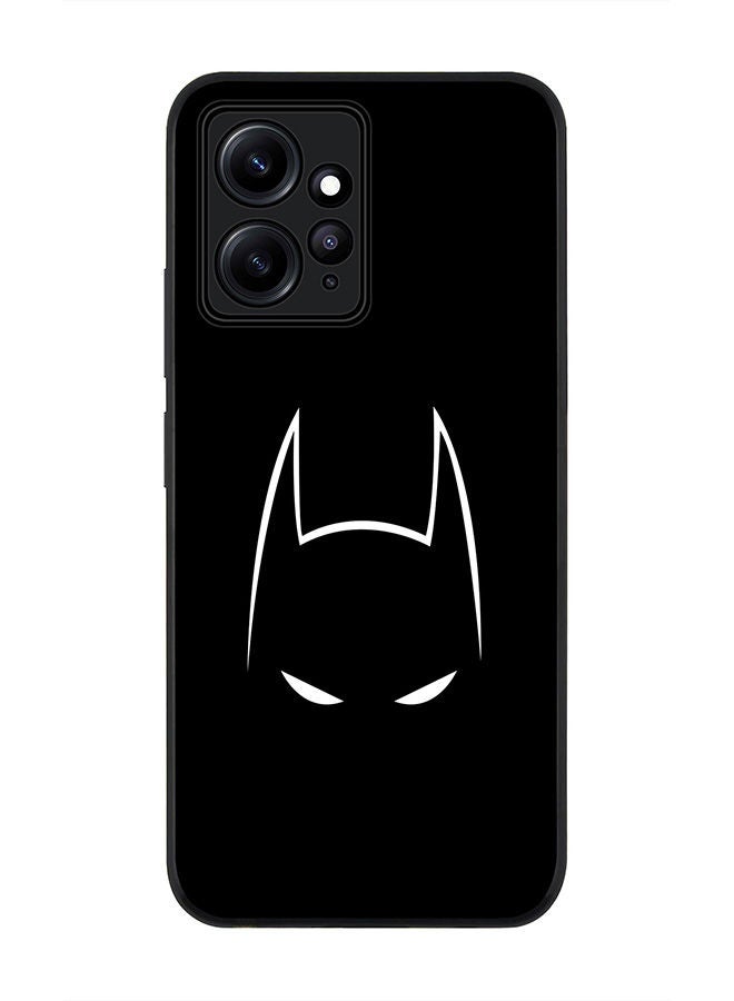 Stylizedd Rugged Black edge case for Redmi Note 12 4G, Slim fit Soft Case Flexible Rubber Edges Anti Drop TPU Gel Thin Cover -  Sneaky Bat - Image 1