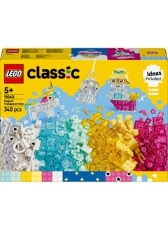 LEGO LEGO Classic Magical Transparent Box 11040 Colorful Brick Set (340 Pieces)  - Image 2