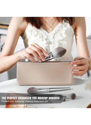 Silicone Makeup Brush Bag – Elegant Cosmetic Brushes Pouch Bag with YKK Zipper, Travel Makeup Tools Organizer Bag -Khaki - pzsku/Z4D16B1E1534FEBE99A3CZ/45/_/1691207226/464d5a78-3568-45c9-85f0-0444cafe1e7a