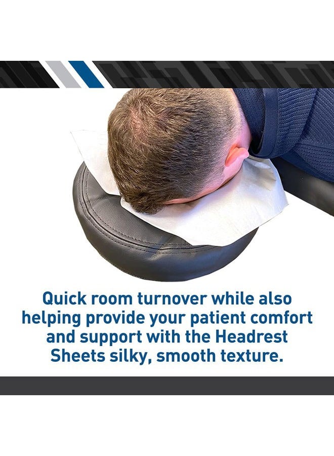 BodyMed Premium Headrest Paper Sheets – Without Slit – Disposable Medical Face Barrier – Exam Paper Sheets – Case of 1,000 – 12-inch x 12-inch – White - Image 4
