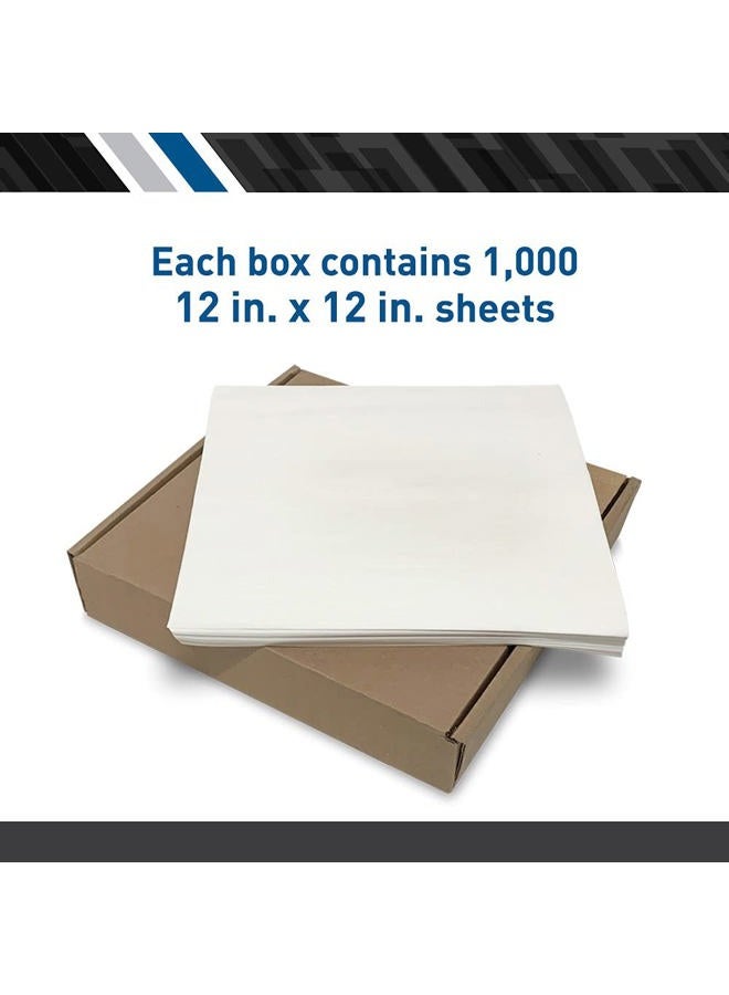 BodyMed Premium Headrest Paper Sheets – Without Slit – Disposable Medical Face Barrier – Exam Paper Sheets – Case of 1,000 – 12-inch x 12-inch – White - Image 5