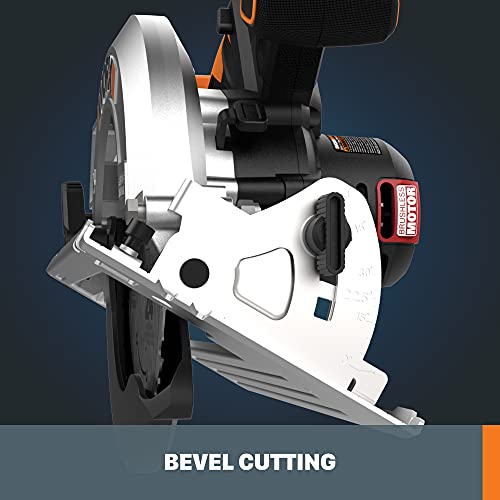 Worx Nitro WX520L.9 20V Power Share 7.25" Cordless Circular Saw with Brushless Motor (Tool Only) - Image 5
