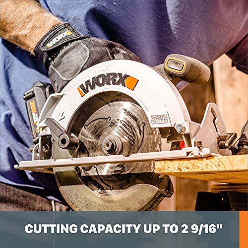 Worx Nitro WX520L.9 20V Power Share 7.25" Cordless Circular Saw with Brushless Motor (Tool Only) - Image 3