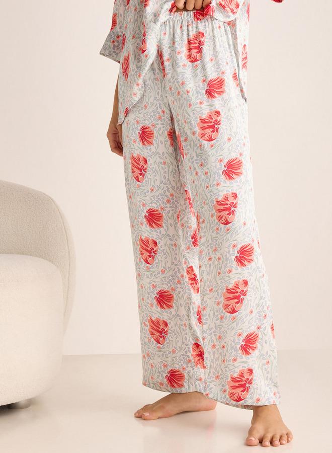 سبلاش فيڤ طقم بيجامة وقميص بياقة مطبوعة - Image 3