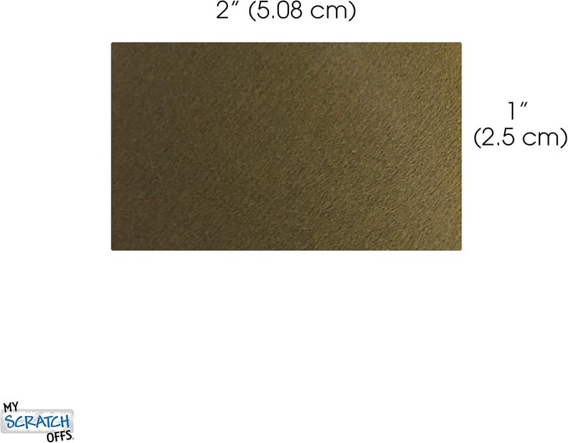 My Scratch Offs 1 X 2 Inch Gold Rectangle Scratch Off Sticker Labels - 250 Pack - Image 2