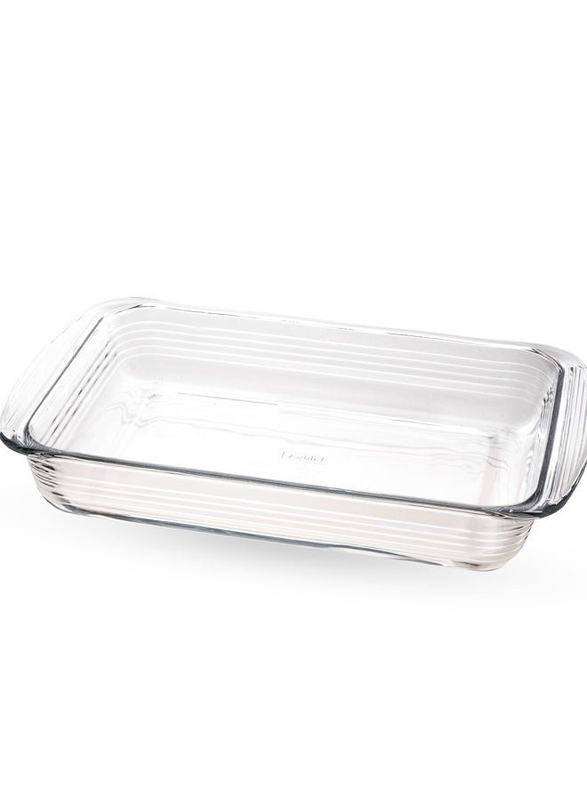 Dania Glass Oven Tray Size 40x25x7 cm Made in Brazil 