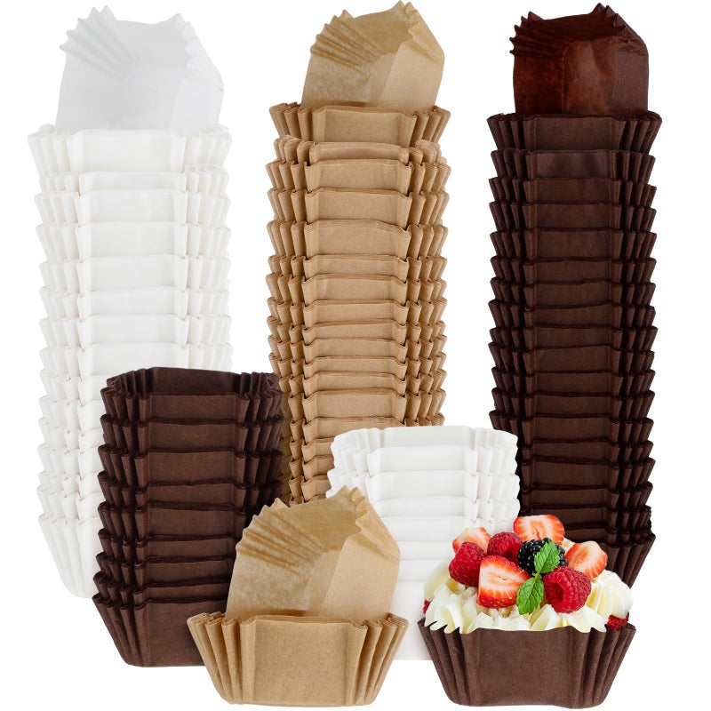 أكواب كعك مربعة قابلة للاستخدام مرة واحدة 900 قطعة لخبز البراونيز