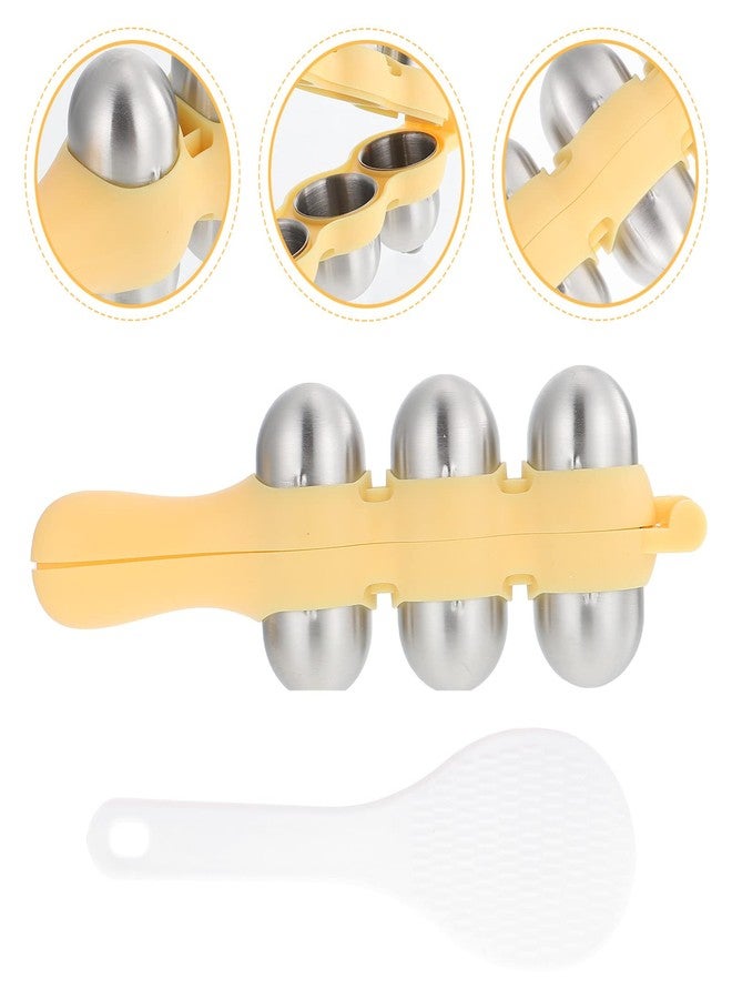 PACKOVE Rice Ball Molds Sushi Maker Mould DIY Rice Baller Shakers Lunch Maker Mould Onigiri Mold with Mini Rice Paddle Kitchen Tools for - Image 5