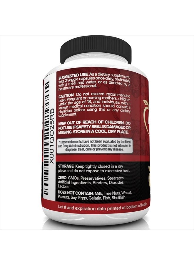 Nutrivein Apple Cider Vinegar Capsules with Mother - 1600mg - 120 Vegan Pills - Supports Healthy Weight Loss, Diet, Digestion, Keto, Cleanser - Best Supplement for Immune System - ACV Raw - Image 5