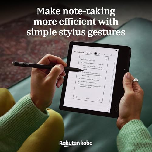 Kobo Stylus 2 | Mark Up, Write Notes and Make Highlights | Rechargeable via USB-C |Compatible with 7" Libra Colour eReader & Kobo Sage eReader (White) - Image 5