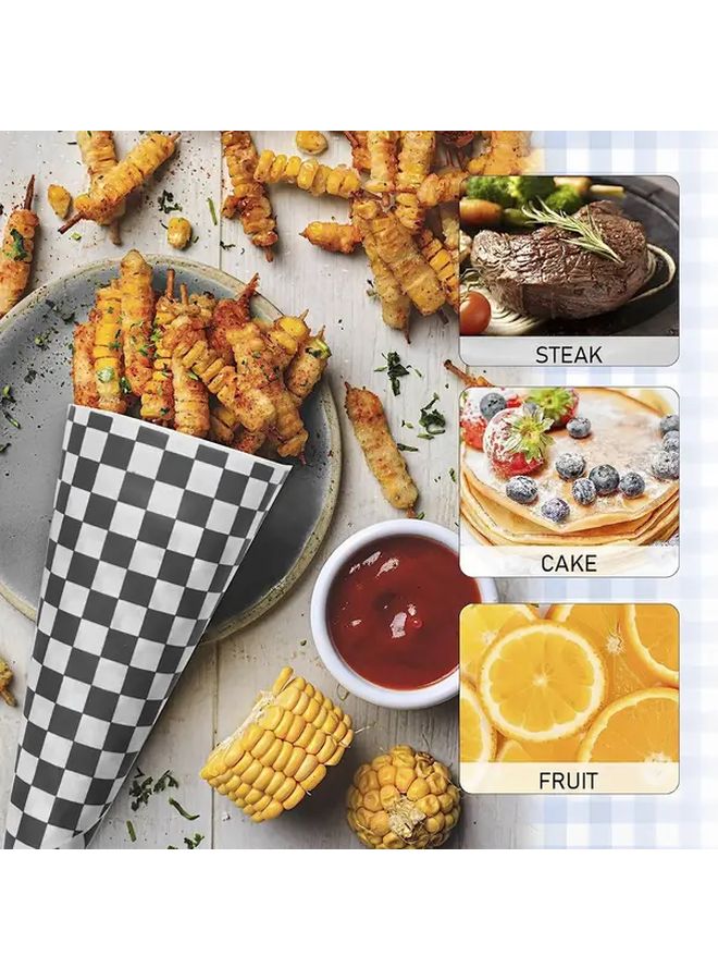 400pcs Black Greaseproof Paper Liners Food Grade Microwave Fridge Safe Disposable - Image 4