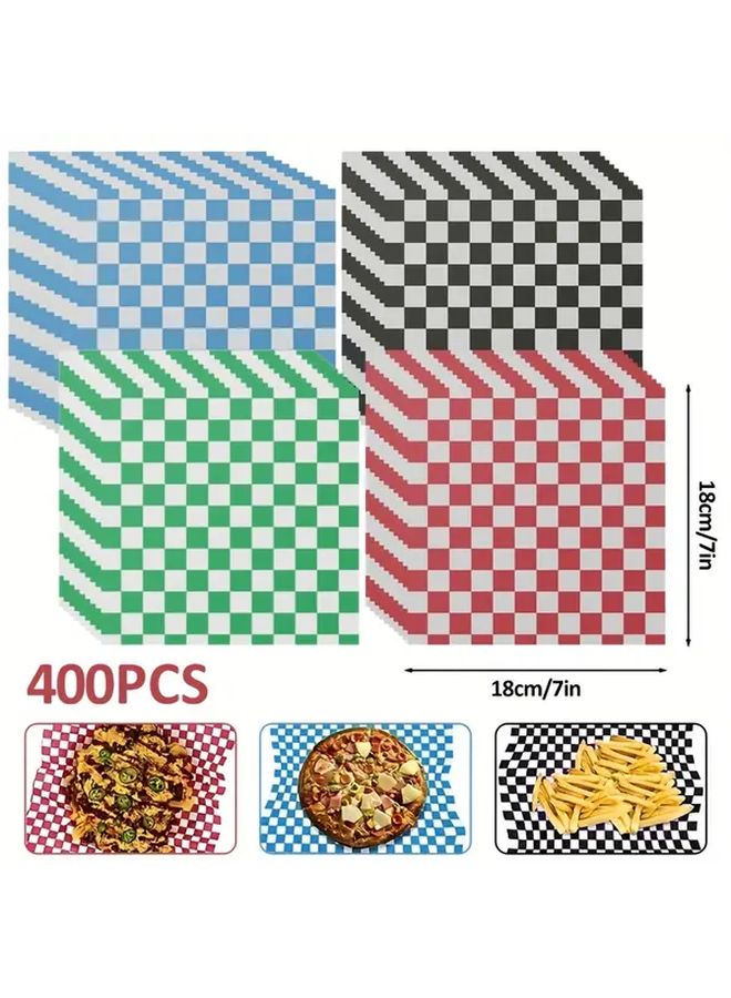 400pcs Black Greaseproof Paper Liners Food Grade Microwave Fridge Safe Disposable - Image 3