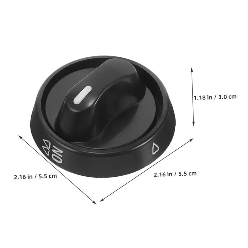 4Pcs Universal Gas Stove Knobs Replacement Leakproof Burner Range Knobs Black - Image 3