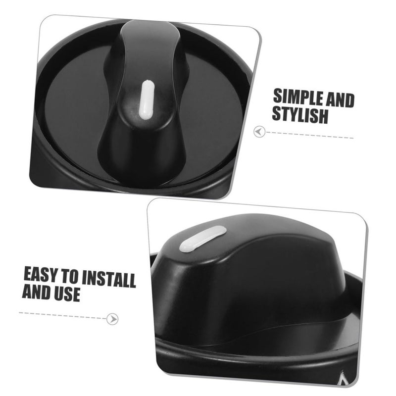 4Pcs Universal Gas Stove Knobs Replacement Leakproof Burner Range Knobs Black - Image 4