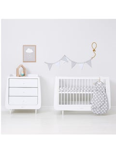 Snuz Pack of 2 Pod Moses Basket Pram Fitted Sheet, Fits Both Moses Basket And Pram, Long - Lasting Quality, Infant, Baby, Toddler, Kids, Patterncloud Nine, Fitted Sheet Size - 35X75Cm (Max.)  - Image 2