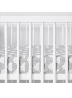 Snuz Pack of 2 Pod Moses Basket Pram Fitted Sheet, Fits Both Moses Basket And Pram, Long - Lasting Quality, Infant, Baby, Toddler, Kids, Patterncloud Nine, Fitted Sheet Size - 35X75Cm (Max.)  - Image 4