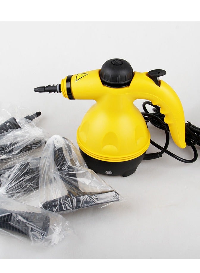 الدليبن منظف بخاري محمول باليد بقوة 1200 واط متعدد الوظائف ودرجة حرارة عالية مع 9 قطع من الملحقات مناسب للمطبخ والأريكة والحمام والنافذة