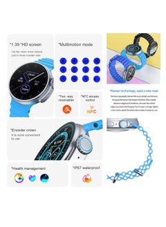 iBRIT S9 Max Smart Watch iBrit 2 Inches HD Display, 2 Straps Black / Cloud Grey, Wireless Charger  - Image 4