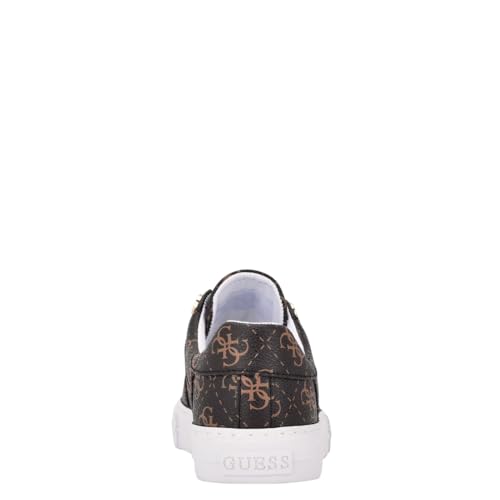 Guess Women's Loven3 Sneaker, Brown Multi 908, 7 - Image 3