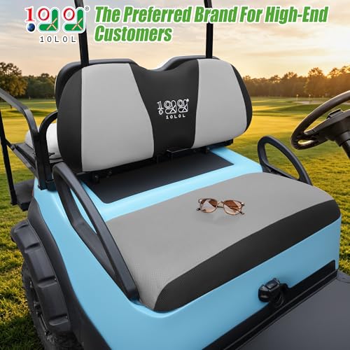 10L0L Golf Cart Seat Covers for Yamaha Club Car PrecedentTempo Breathable Mesh Front Seat Upgrade NoDrill Installation AllSeason Comfort OEM Factory Fit - Image 3