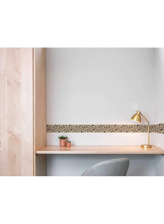 WallDesign Wallpaper Border - Tumbled Pebble Stone Pattern - Roll 3 Inch by 10 Ft - for Kitchen, Floor, Door, Bathroom Decoration - Glossy Laminated Waterproof Vinyl Sticker - Image 4