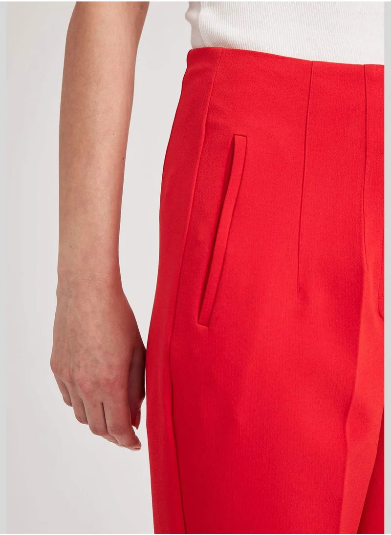 DeFacto Slim Fit High Waisted Chinos