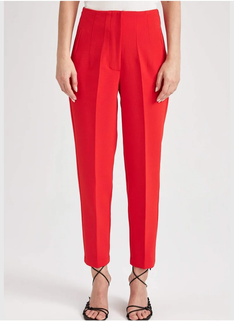 DeFacto Slim Fit High Waisted Chinos