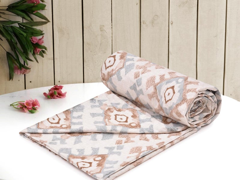RRC Super Soft Microfiber Cotton Double Duvet/Comforter/Rajai/Blanket/Quilt Cover King Size 90X 100(Inches) with Zipper and Four Corner Ties - Image 1