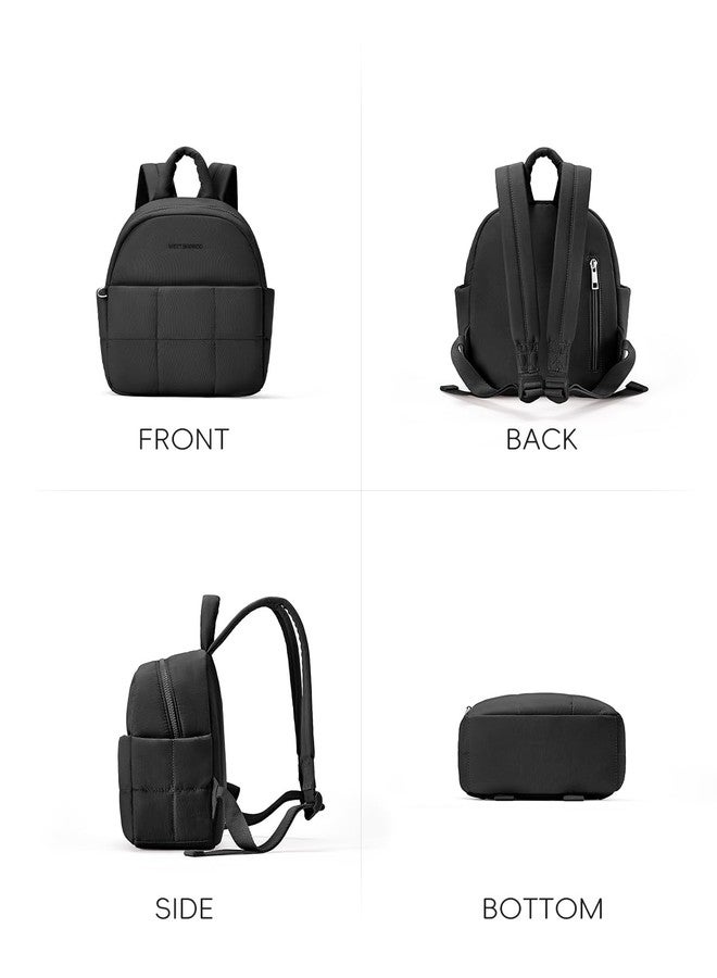 WESTBRONCO Mini Backpack for Women Nylon Small Fashion Backpacks Purse Puffer Lightweight Backpacks for Travel, Shopping, Black, Mini, Modern - Image 5